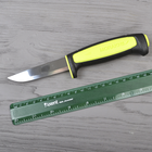 Нож фиксированный Mora Basic 511 LE 2017 (длина: 206мм, лезвие: 89мм), желтый - изображение 6