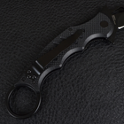 Нож складной керамбит FOX 478 (длина: 18.5см, лезвие: 7.5см), черный - изображение 5