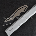Нож тактический BOKER в ножнах (сталь 440сс, полная длина 15см), серебристый с черным - изображение 9