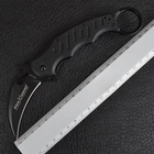 Нож складной керамбит FOX 478 (длина: 18.5см, лезвие: 7.5см), черный - изображение 8
