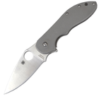 Нож складной Spyderco Domino Titan (длина: 19см, лезвие: 8см), silver - изображение 1