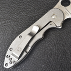 Нож складной Spyderco Domino Titan (длина: 19см, лезвие: 8см), silver - изображение 6