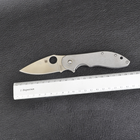 Нож складной Spyderco Domino Titan (длина: 19см, лезвие: 8см), silver - изображение 10