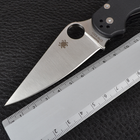 Нож складной SPYDERCO Para-Military С81 (длина: 21.0см, лезвие: 8.7см), черный - изображение 5