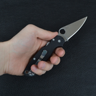 Ніж складаний SPYDERCO Para-Military С81 (довжина: 21.0 см, лезо: 8.7 см), чорний - зображення 8