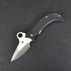 Нож складной Spyderco Khalsa (длина: 17.5см, лезвие: 8см), черный - изображение 2