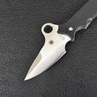 Нож складной Spyderco Khalsa (длина: 17.5см, лезвие: 8см), черный - изображение 3