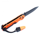 Нож складной Ganzo G7453Р-WS (длина: 210мм, лезвие: 90мм), оранжевый - изображение 3