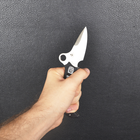 Нож складной Spyderco Khalsa (длина: 17.5см, лезвие: 8см), черный - изображение 8