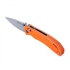 Нож складной Ganzo G7531 (длина: 200мм, лезвие: 89мм, сатин), оранжевый - изображение 5