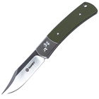 Нож складной Ganzo G7471 (длина: 210мм, лезвие: 92мм, сатин), зеленый - изображение 1
