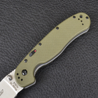 Нож складной Ontario RAT-1A (длина: 219мм, лезвие: 84мм, сатин), оливковый 8870OD - изображение 5