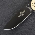Нож складной Ontario RAT-1 (длина: 219мм, лезвие: 84мм, чёрное), tan 8846DT - изображение 3