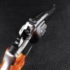 Револьвер под патрон флобера Stalker Grey (4.5", 4.0mm), рукоятка коричневая - изображение 4