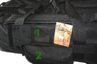 Тактическая крепкая сумка-рюкзак 5.15.b 75 литров. Экспедиционный баул. Черный - изображение 4