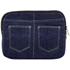 Чехол для нетбука, планшета, iPad LF1006 до 10" джинс, синий, подкладка замш, Размеры, мм: 290x35x220 - изображение 2