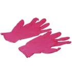 Рукавички нітрилові без тальку Master Professional Safe-touch 25 пар Рожеві - зображення 1
