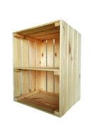 Ящик деревянный для хранения с полкой ECO WoodBox (ДхШхВ:50*40*32см)