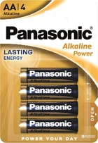 Батарейки Panasonic Alkaline Power щелочные AA блистер, 4 шт (LR6REB/4BPR)
