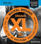 Струны для электрогитар DAddario EXL110BT XL Nickel Wound Regular Light Balanced Tension (10-46)