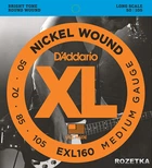 Струны для бас-гитар D'Addario EXL160 Nickel Bass XL Medium 4-String (50-105)