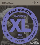 Струны для электрогитар D'Addario EHR370 Steel XL Half Rounds Medium (11-49)