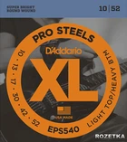Струни для електрогітар D'Addario EPS540 XL ProSteels Light Top/Heavy Bottom (10-52)