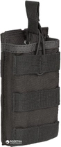 Підсумок відкритий для одного магазину АК / М16 Prof1 Group MOLLE Rifle Mag Bunji Pouch RMBP-1 P120002-1BK Чорний (2000980353392) - зображення 1