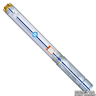 Насос скважинный Aquatica (DONGYIN) 0.55 кВт H 84 м Q 45 л/мин 75 мм (777403)