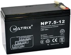 Аккумуляторная батарея Matrix AGM 12V-7.5Ah (NP7.5-12)