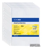 Файл-карман Economix А4 (A4+) 40 мкм глянцевый Прозрачный 100 шт (31107)