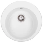 Кухонная мойка гранит GRANADO Vitoria white (0105) + сифон одинарный для кухонной мойки Nova