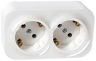 Розетка Legrand Forix 2X2K+З 16 А без защитных шторок Белая (782413)