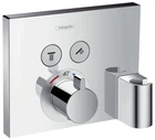 Зовнішня частина змішувача термостата з тримачем для душу HANSGROHE Shower Select 15765000 2 споживача ($MZ027131) - Уцінка