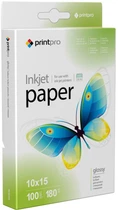Фотобумага PrintPro 10 х 15 180 г/м2 100 листов Глянцевая (PGE1801004R)