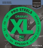 Струни для бас-гітар D'Addario EPS220-5 XL ProSteels 5-String Super Light (40-125)