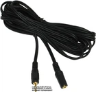 Кабель стерео аудіо Cablexpert CCA-421S-5M 3.5 мм F - 3.5 мм M 5 м Black