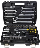 Набор насадок торцевых и бит Sigma 1/4" 1/2" 82 шт CrV в кейсе (6001551)