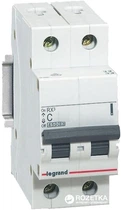Автоматичний вимикач Legrand C40 2Р 4.5 kA (419701)