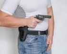 Поясная внутрибрючная кобура A-LINE для револьверов черная (С1) - изображение 6