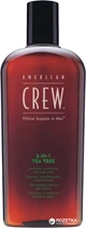 Средство по уходу за волосами и телом American Crew Classic 3-в-1 Чайное дерево 450 мл (669316214848/669316215241)