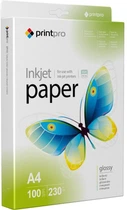 Фотобумага Printpro 230 г/м A4 100 л Глянцевая (PGE230100A4)