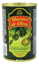 Оливки зелені з огірочком Maestro de Oliva 300 г (8436024290011)