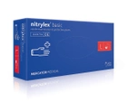 Рукавички медичні Mercator Medical Nitrylex Basic нітрилові нестерильні неприпудрені L 200 шт Фіолетові (6736076) - зображення 1