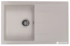 Кухонная мойка гранит GRANADO Toledo white (2105) + сифон одинарный для кухонной мойки Nova с эксцентриком
