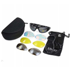 Очки Daisy C4 (4 цвет. линзы, очки для линз с диоптриями, резинка, салфетка, чехол), жесткий кейс - изображение 3