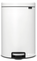 Ведро для мусора Brabantia Pedal Bin 20 л White (111846)