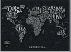 Скретч Карта Світу LETTERS World