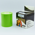 Кинезио тейп в рулоні 7,5 см х 5м (Kinesio tape) еластичний пластир BC-0841-7_5 (бежевий, синій, салатовий) - зображення 4