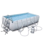 Прямоугольный каркасный бассейн Bestway 56442 Power Steel Frame Pool (404х201х100 см)
